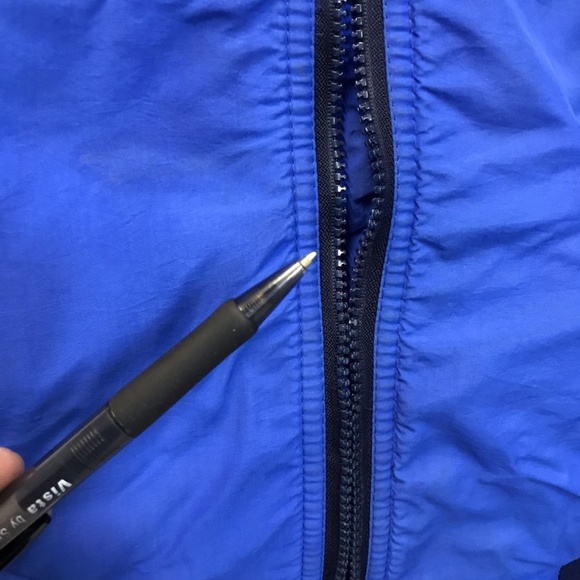 VINTAGE MEN'S  JACKET L LARGE COAT BLACK USA BLUE - Picture 8 of 8